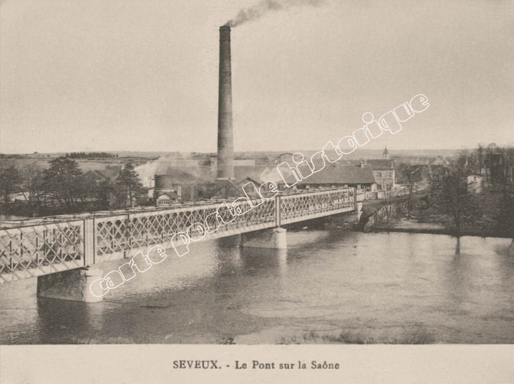 Seveux – Le pont sur la Saône et son évolution