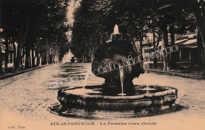 AIX-EN-PROVENCE - La Fontaine d'eau chaude - 1915