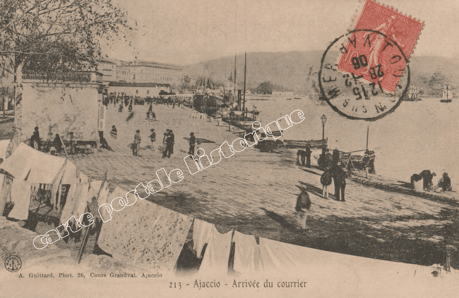 AJACCIO - Arrivée du Courrier - 1906