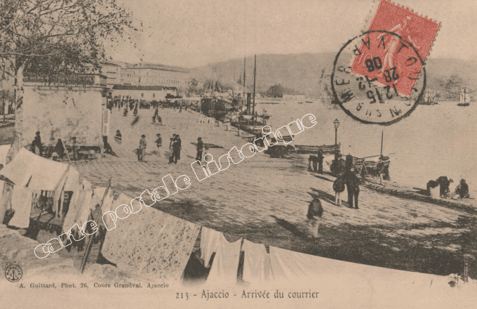 AJACCIO - Arrivée du Courrier - 1906