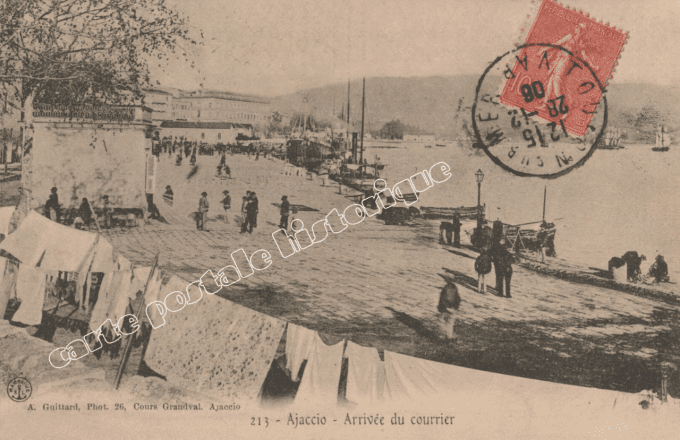 AJACCIO - Arrivée du Courrier - 1906