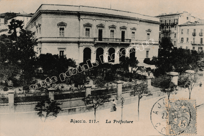 AJACCIO - La Préfecture - 1905