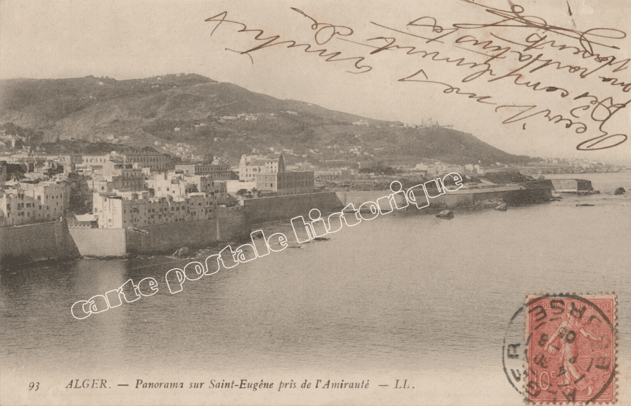 ALGER - Panorama rue St Eugéne pris de l'Amirauté - 1905 - Algérie