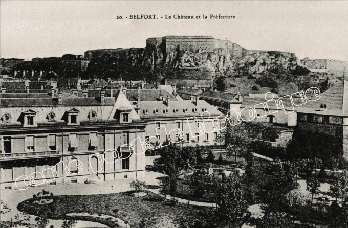 BELFORT - Le Château et la Préfecture - 1919