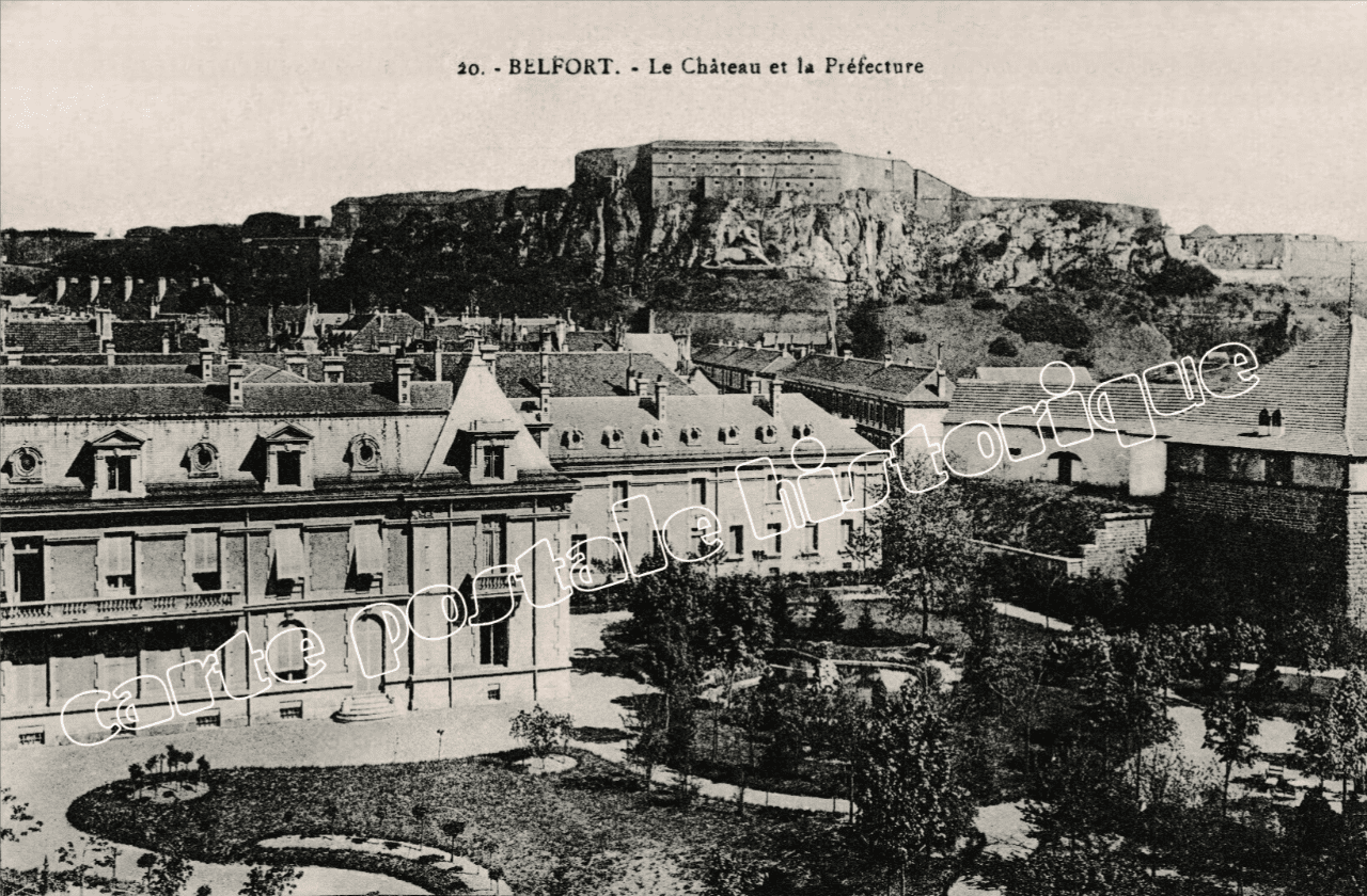 BELFORT - Le Château et la Préfecture - 1919
