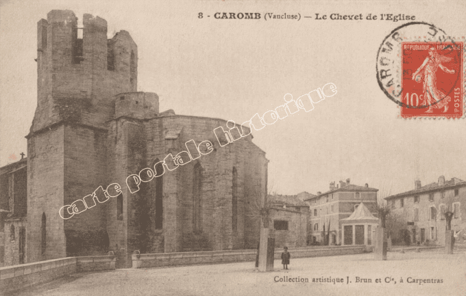 CAROMB - Le Chevet de l'Eglise - 1906