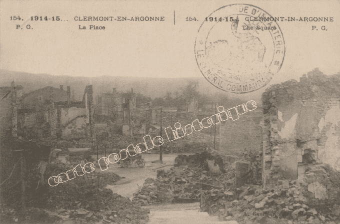CLERMONT-EN-ARGONNE - La Place - 1915