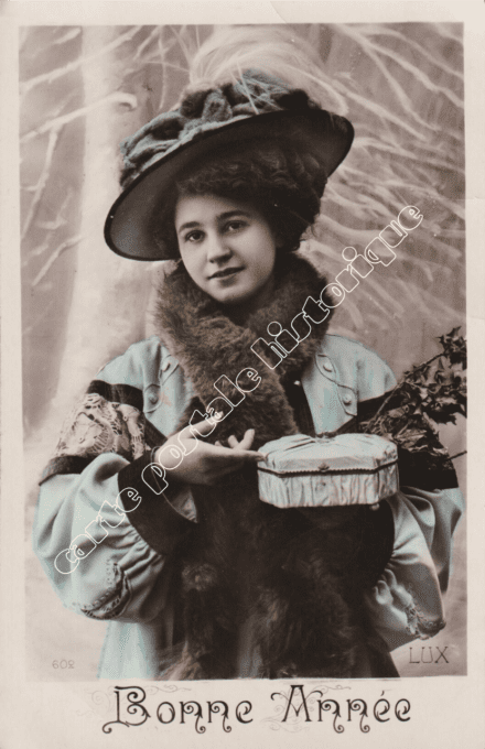 Bonne année - Femme au chapeau - 1911