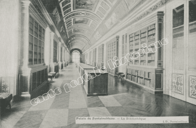FONTAINEBLEAU - Le Palais - Bibliothèque - 1918