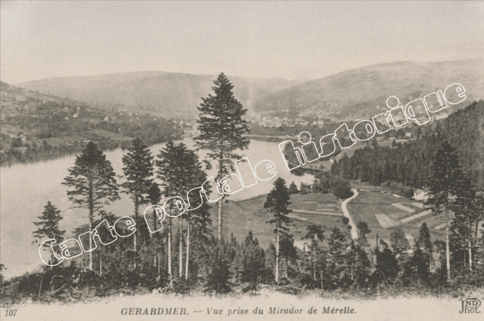 GERARDMER - Vue Prise du Mirador de Mérelle - 1918