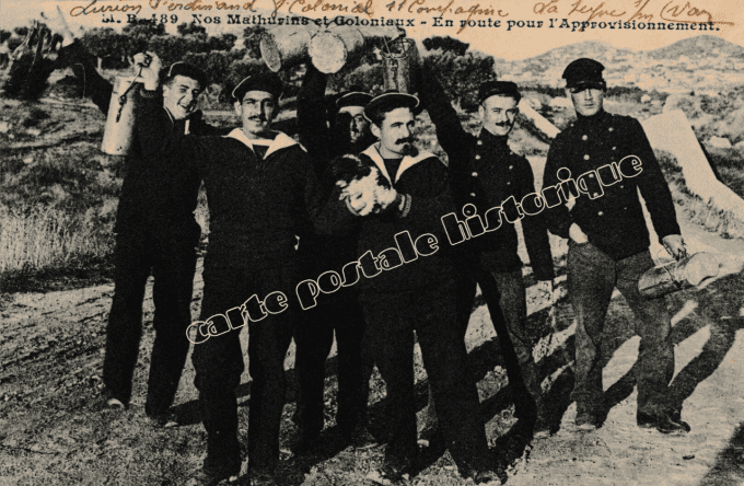 Nos Mathurins et Coloniaux - En route pour l'approvisionnement - 1906