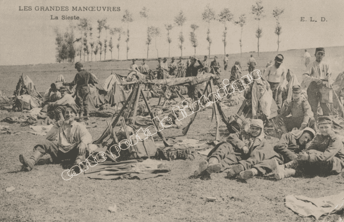 Les Grandes Manoeuvres - La Sieste - 1906