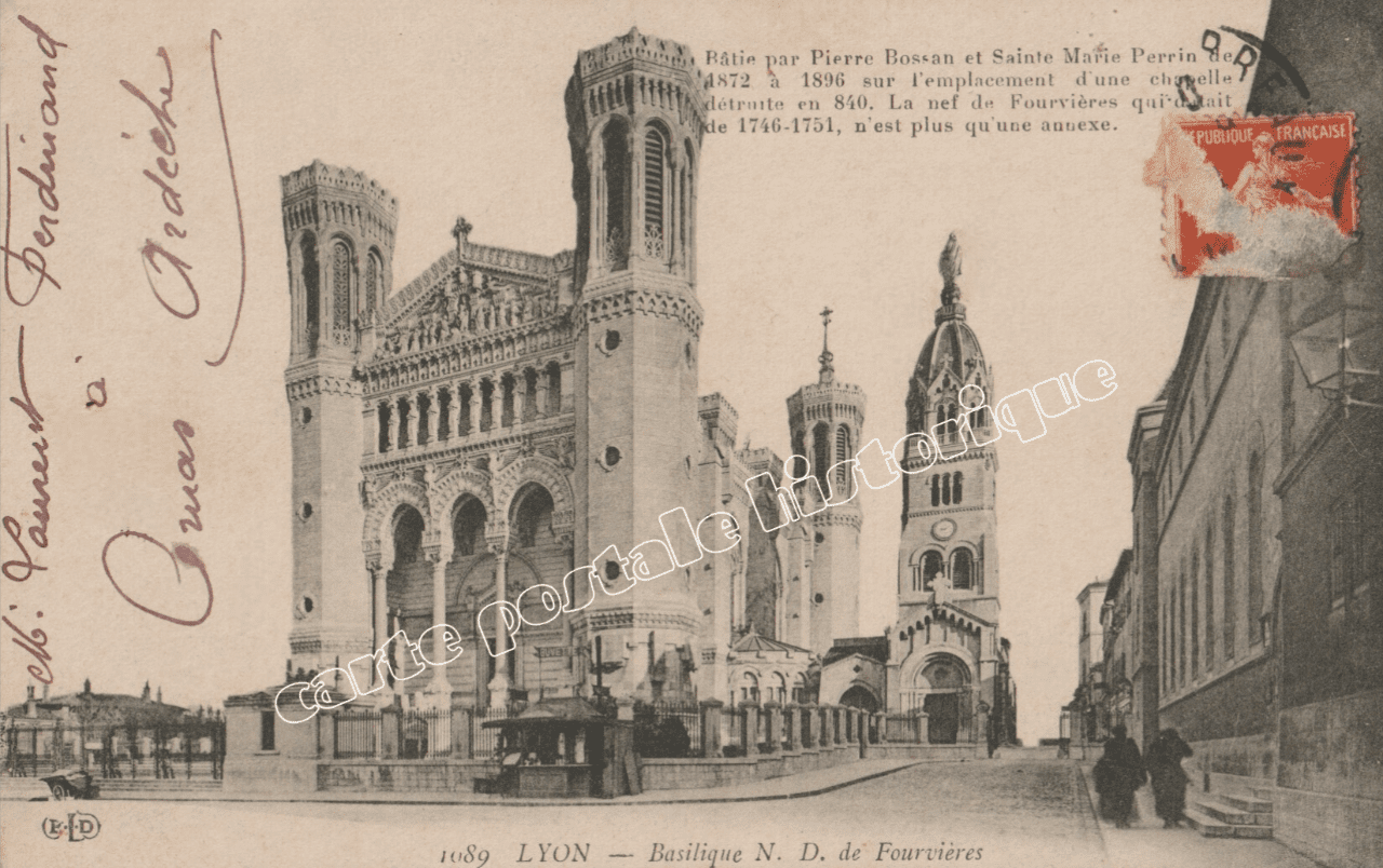 LYON - Basilique Notre Dame de Fourvières - 1911