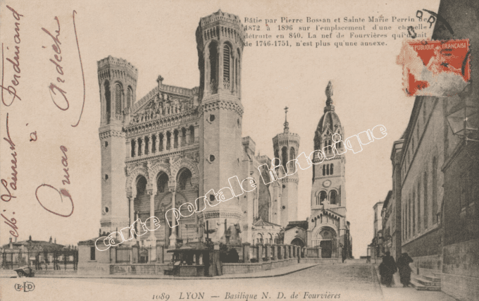 LYON - Basilique Notre Dame de Fourvières - 1911