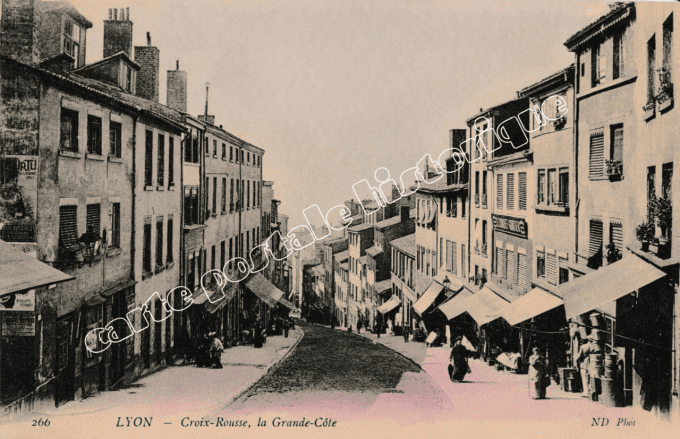 Lyon - Croix Rousse - La Grande Côte - 1913
