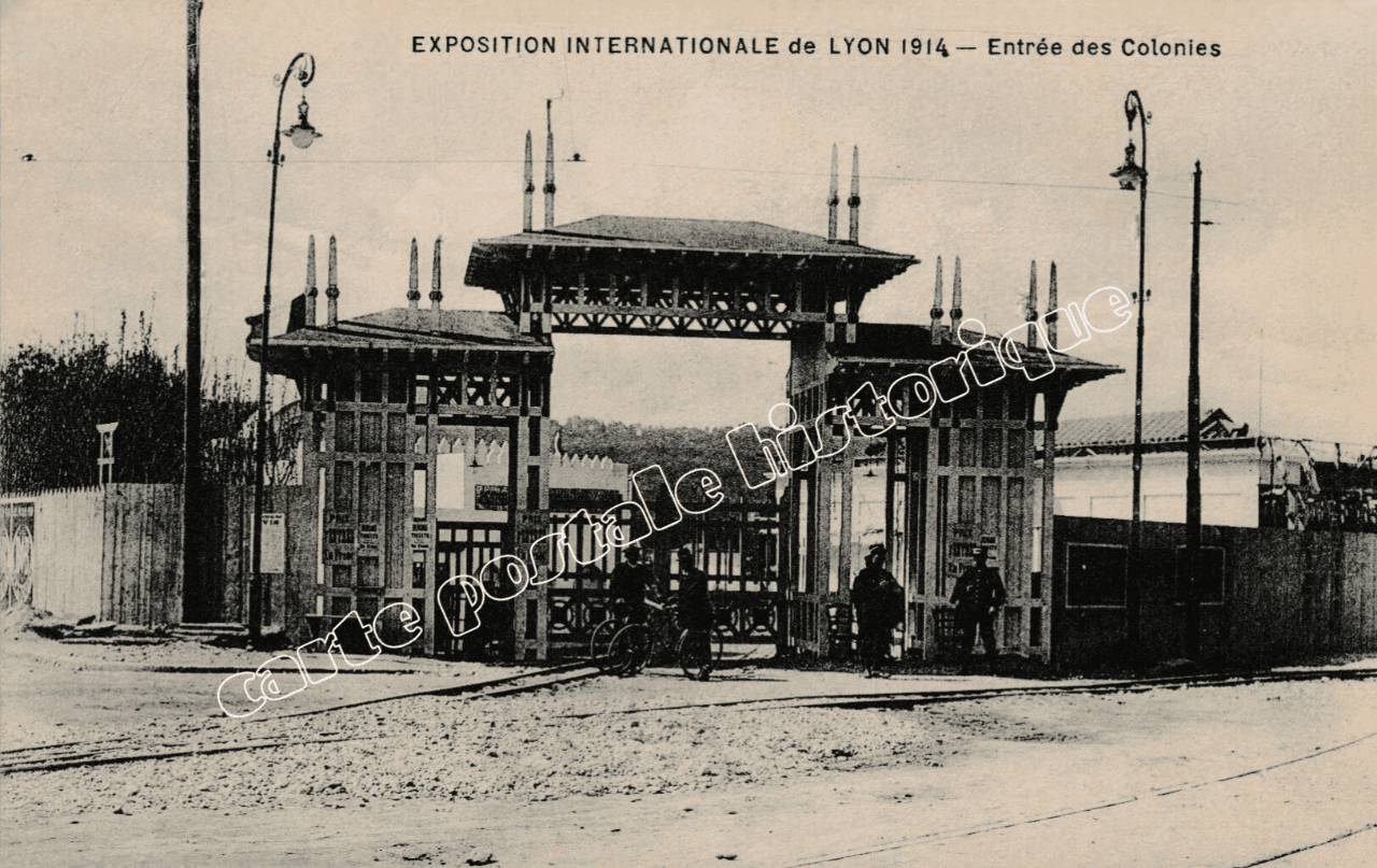 LYON - Exposition Internationale de LYON 1914 - Entrée des Colonies - 1916
