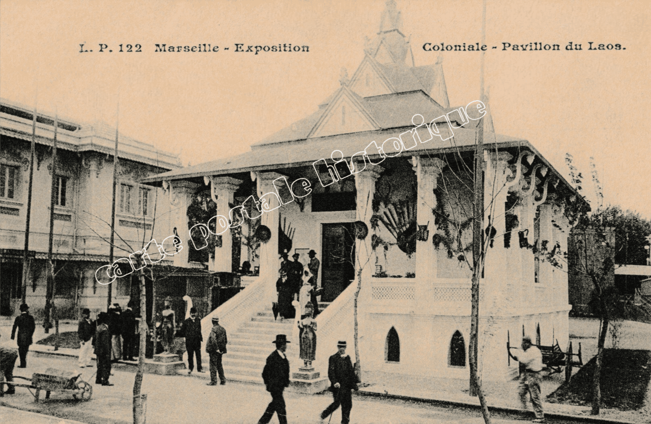 MARSEILLE - Exposition Coloniale - Pavillon du Laos - 1908