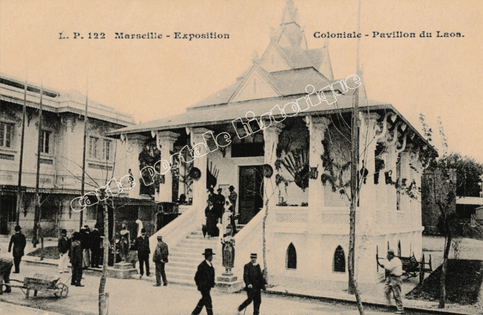 MARSEILLE - Exposition Coloniale - Pavillon du Laos - 1908