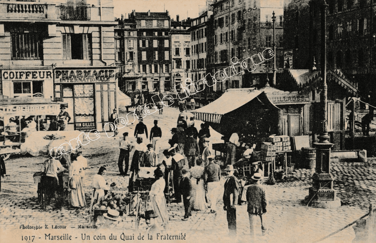 MARSEILLE - Un coin du Quai de la Fraternité - 1905
