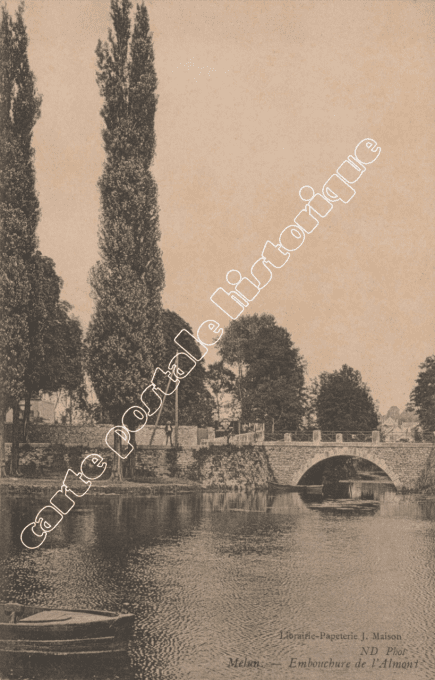 MELUN - Embouchure de l'Almont - 1915