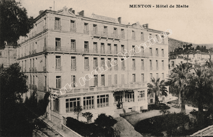 MENTON - Hôtel de Malte - 1915