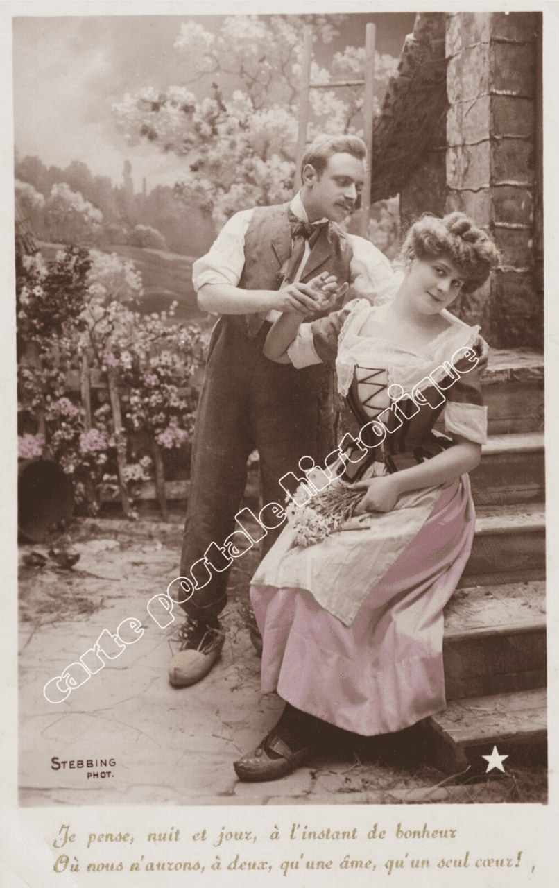 Message - Couple La déclaration  - 1905