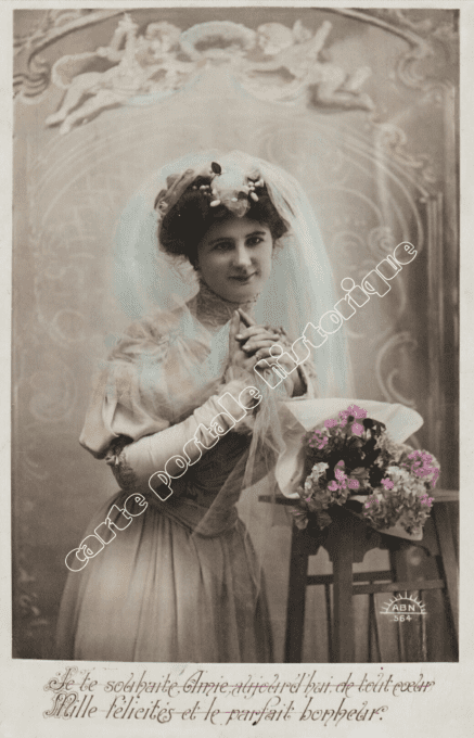 Message - La mariée - 1912