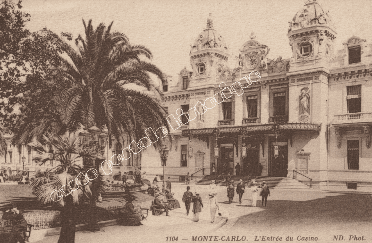 MONTE-CARLO - L'Entrée du Casino - 1915 - Monaco