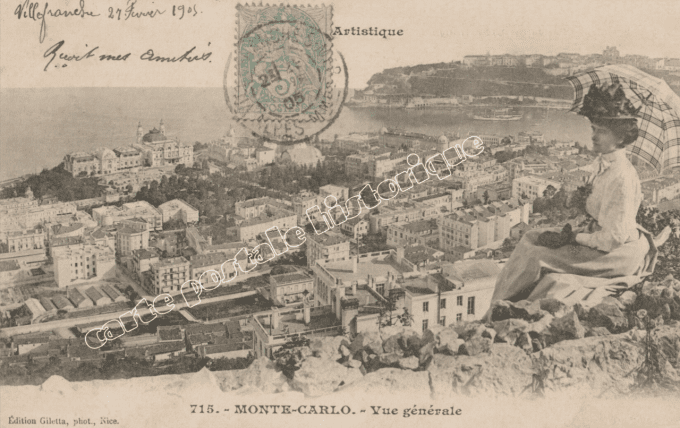 MONTE-CARLO - Vue Générale - 1905 - Monaco
