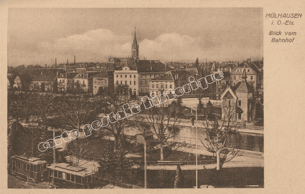 MULHOUSE - Blick vom Bahnhof - 1918
