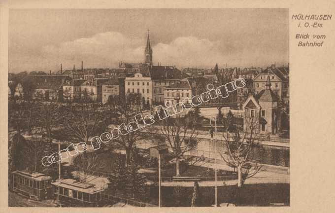 MULHOUSE - Blick vom Bahnhof - 1918