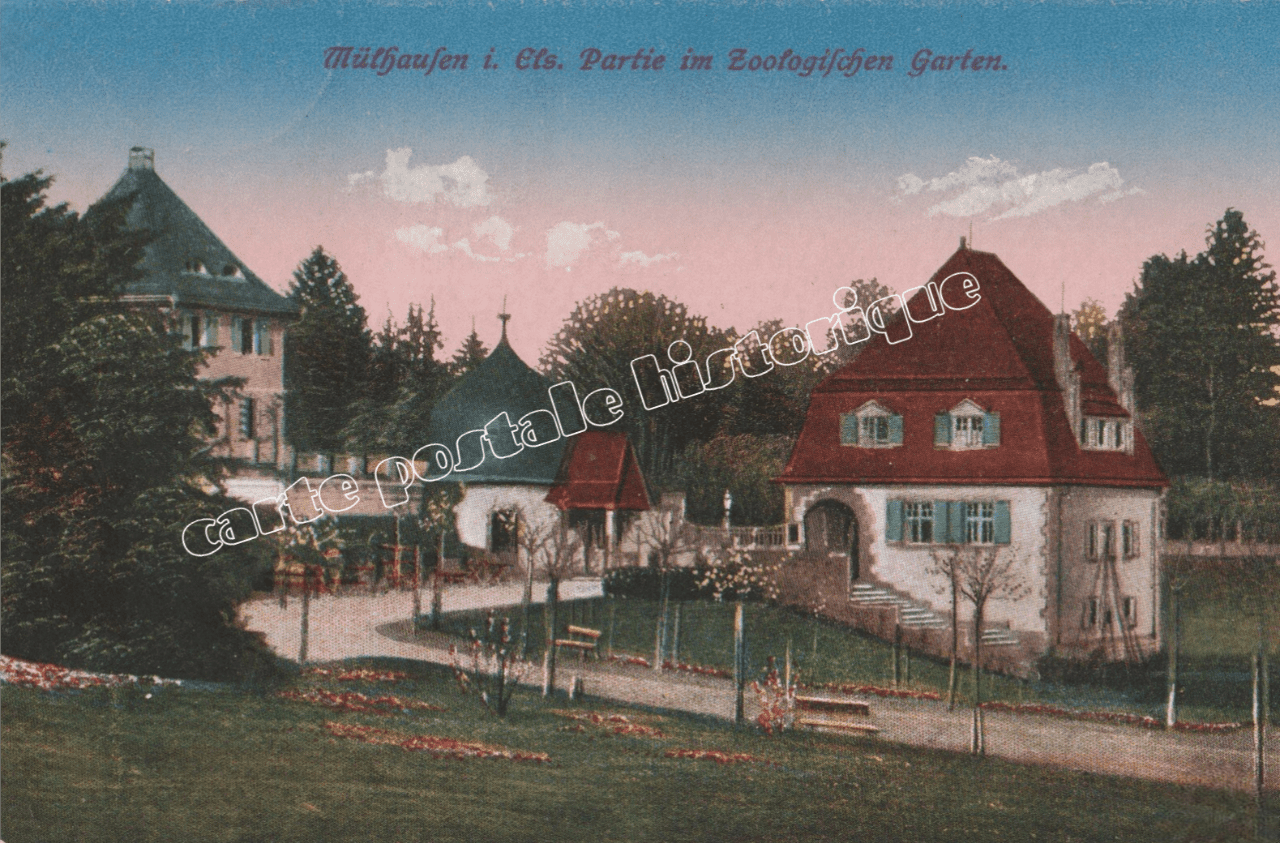 MULHOUSE - Partie im Zoologifchen Garten - 1918