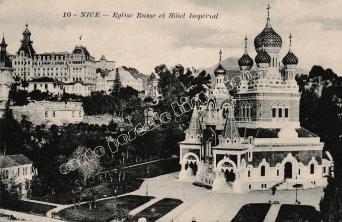 NICE - Eglise Russe et Hôtel Impérial - 1913