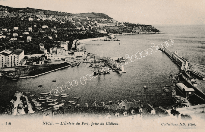 NICE - L'entrée du Port - 1916