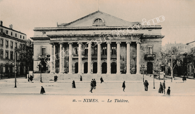 NIMES - Le Théâtre - 1917
