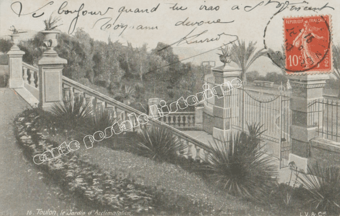 TOULON - Le Jardin d'Acclimatation - 1908