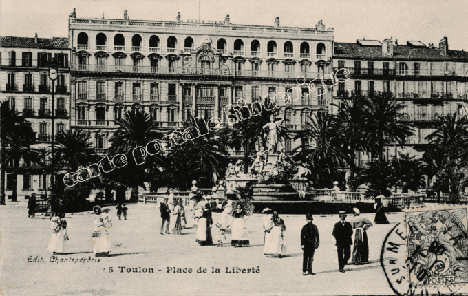 TOULON - Place de la Liberté - Avenue des Palmier - 1906