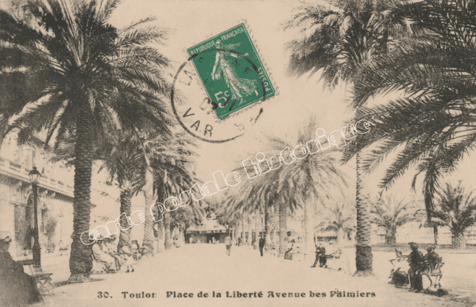 TOULON - Place de la Liberté - Avenue des Palmier - 1907