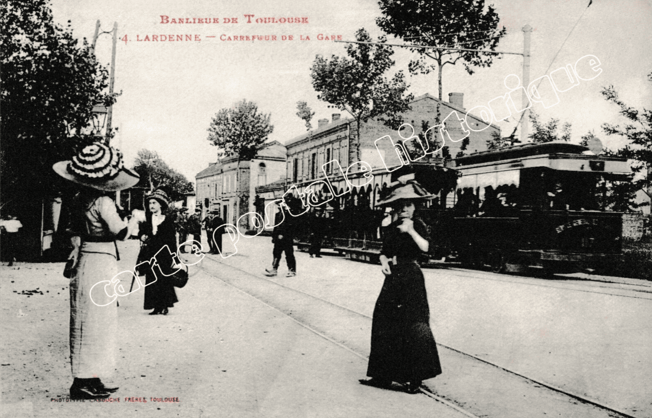 TOULOUSE - Banlieue - LARDENNE - Carrefour de la Gare - 1916