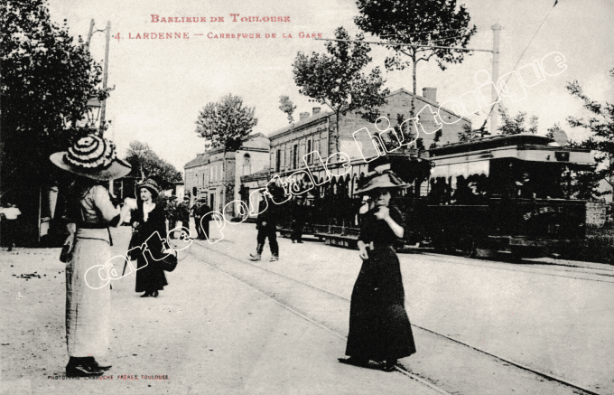 TOULOUSE - Banlieue - LARDENNE - Carrefour de la Gare - 1916