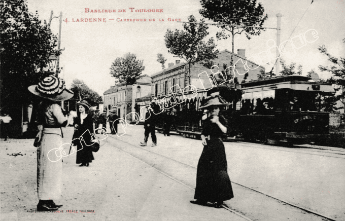 TOULOUSE - Banlieue - LARDENNE - Carrefour de la Gare - 1916