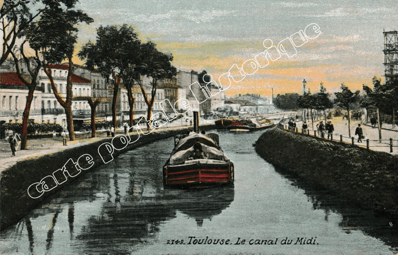 TOULOUSE - Le Canal du Midi - 1917