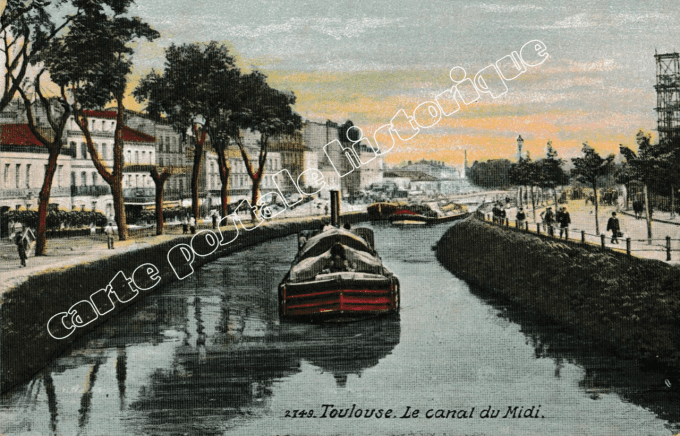 TOULOUSE - Le Canal du Midi - 1917