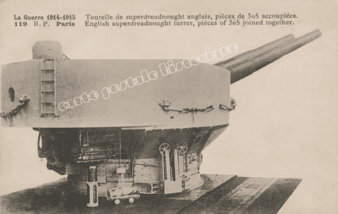 Tourelle de Superdreadnought Anglais - 1915
