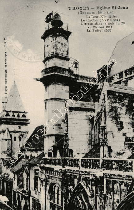 TROYES - Eglise St Jean - 1915