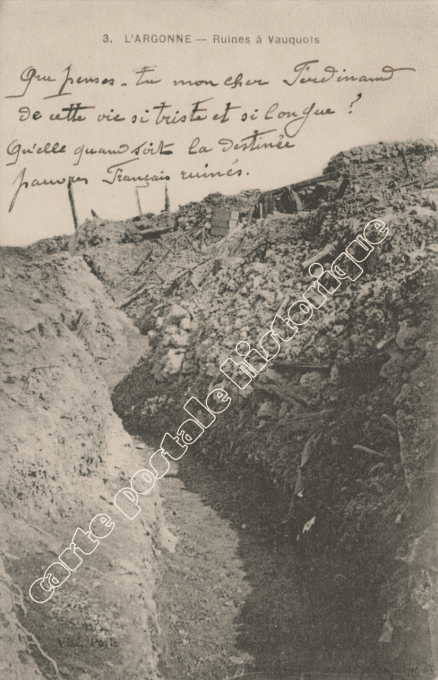 VAUQUOIS - Ruines - 1916